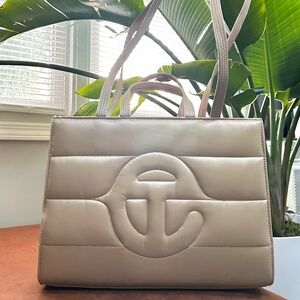 Telfar Medium Puff Shopper- Cream